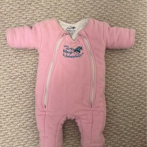 Baby Merlin's Magic Sleepsuit Pink Footie